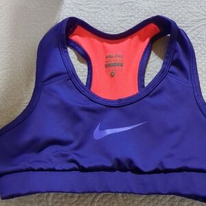 Nike Pro Purple and Red Sports Bra KIDS Girls Medium